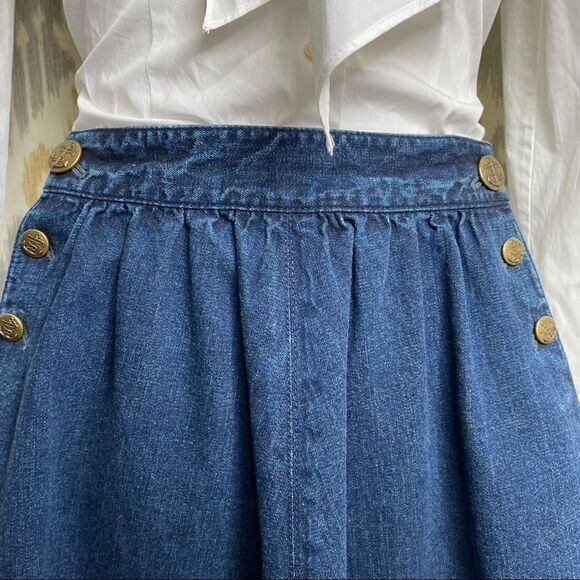 Ralph Lauren Blue Label Dresses & Skirts - Ralph Lauren Nautical Dark Denim Circle Skirt